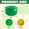 JOYIN 208 St Patrick’s Day Lucky Leprechaun Plastic Coins and 1 Large Green Cauldron with Handle Saint Patricks Pot of Gold Party Supplies